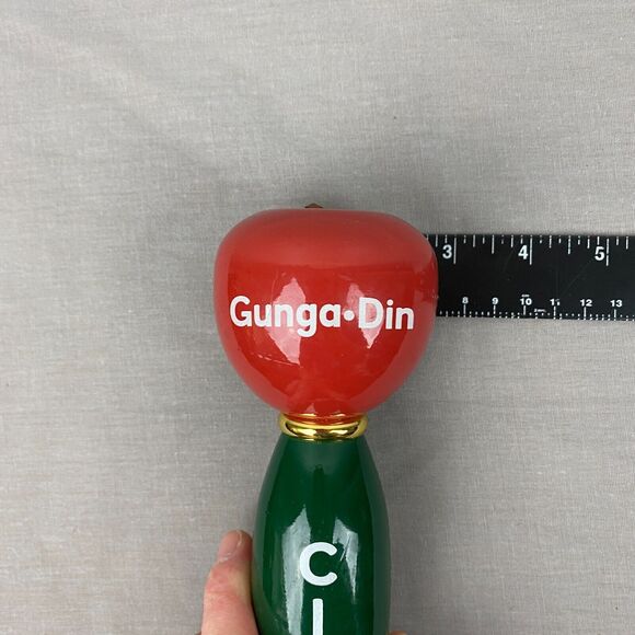 St. Julian Winery Gunga Din cider tap handle Green 10.5" pub man cave‎ she shed - Picture 9 of 9